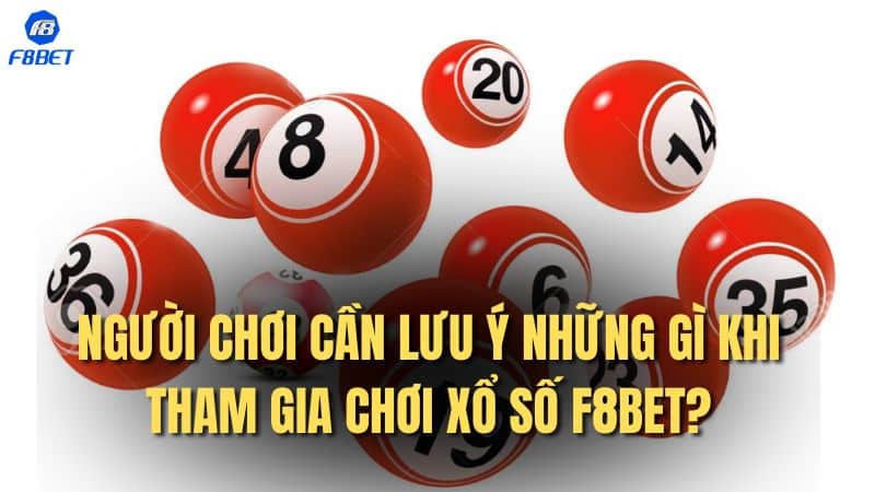 Người chơi cần lưu ý những gì khi tham gia chơi xổ số F8BET?