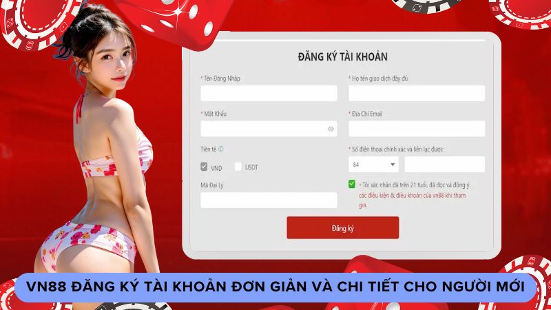 Vn88 đăng ký tài khoản đơn giản và chi tiết cho người mới